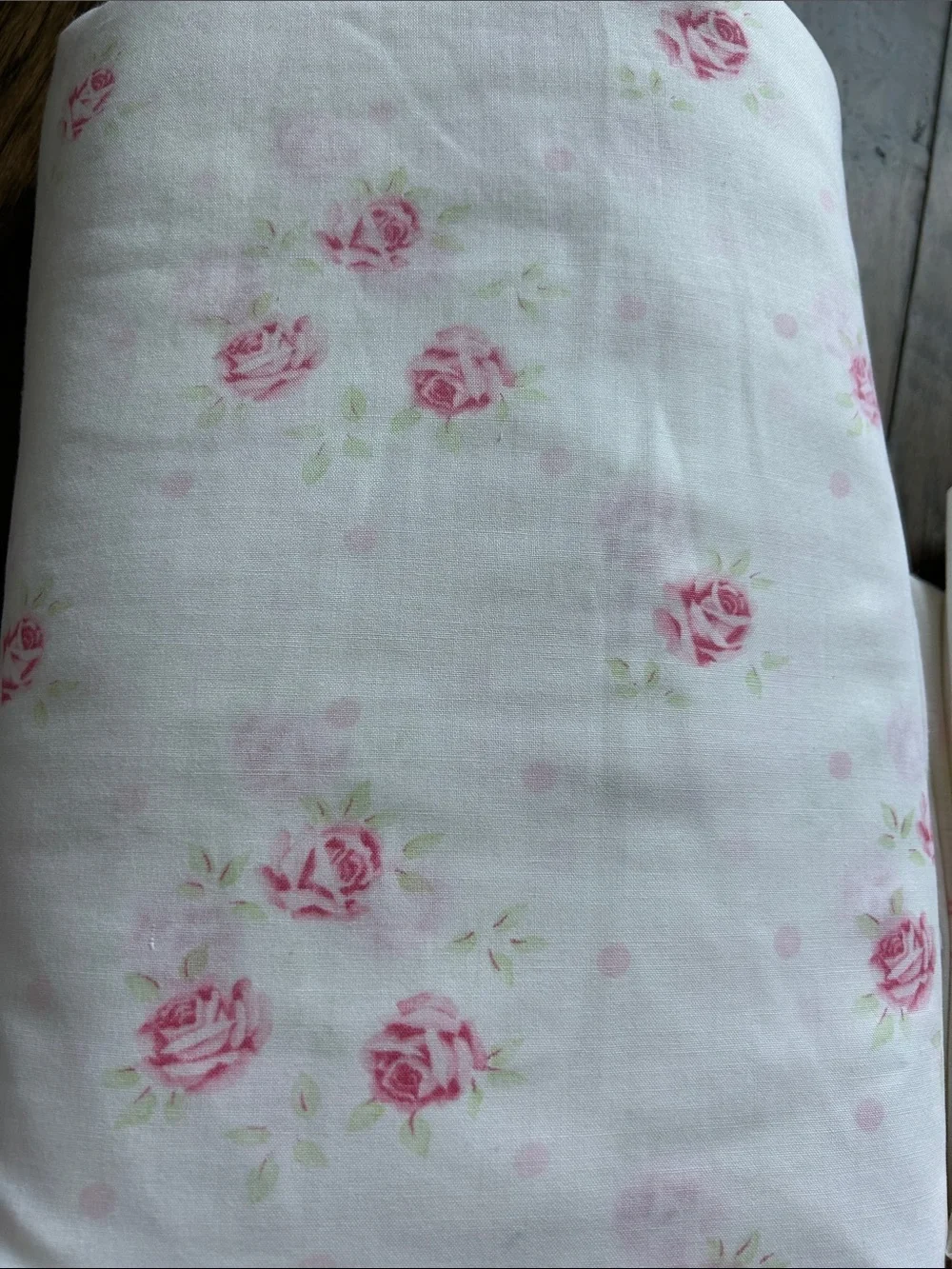 Vintage Pink Rose Print Bed Sheet Set
